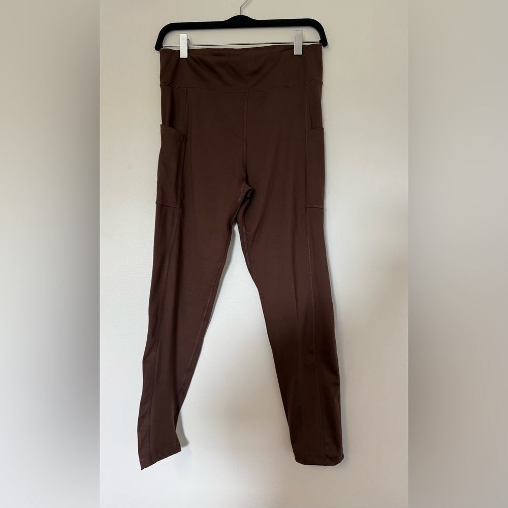 Brown Leggings with Pockets
